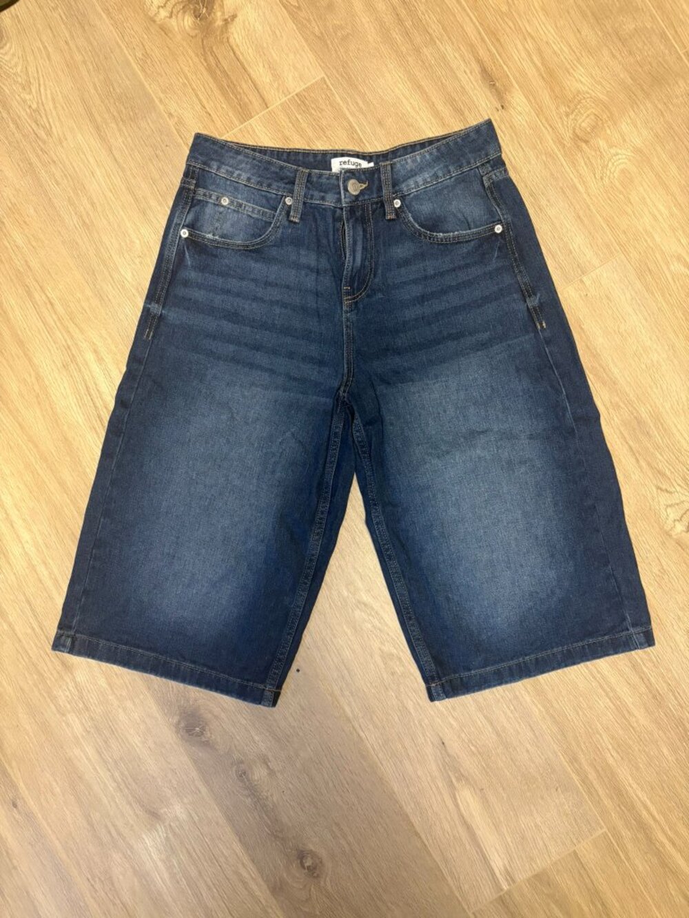 Bundle of 3 Refuge Jean Shorts | Jorts | Light, Medium & Black Wash - Picture 5 of 11
